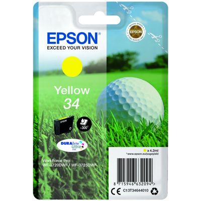 Epson 34 Yellow Ink Cartridge - (T3464 Golf Ball)