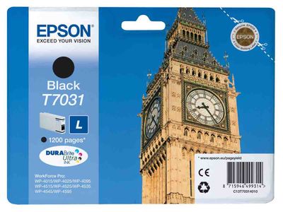 Epson T7031 Black Ink Cartridge - (T7031 Big Ben)