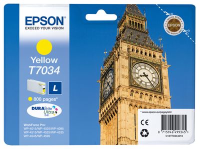 Epson T7034 Yellow Ink Cartridge - (T7034 Big Ben)