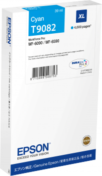 Epson T9082 High Capacity Cyan Ink Cartridge - (C13T908240)