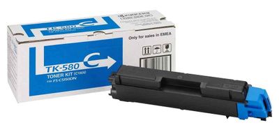Kyocera TK-580C Cyan Toner Cartridge