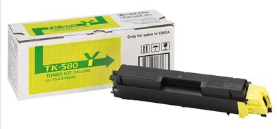 Kyocera TK-580Y Yellow Toner Cartridge