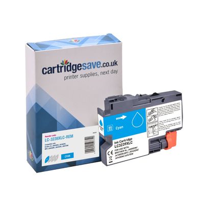 Compatible Brother LC3239XLC High Capacity Cyan Ink Cartridge