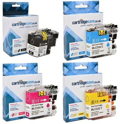 Compatible Brother LC22U 4 Colour Ink Cartridge Multipack