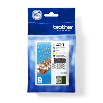 Brother LC421VAL 4 Colour Ink Cartridge Multipack