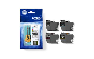 Brother LC421XLVAL High Capacity 4 Colour Ink Cartridge Multipack 