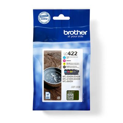 Brother LC422VAL 4 Colour Ink Cartridge Multipack