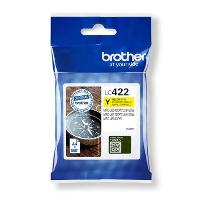 Brother LC422Y Yellow Ink Cartridge
