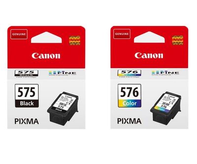 Canon PG-575 / CL-576 Original Black & Colour Ink Cartridge 2 Pack