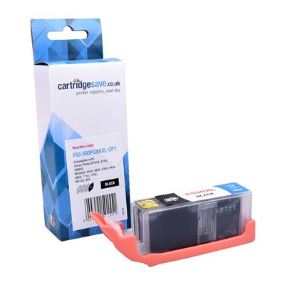 Compatible Canon PGI-550PGBKXL High Capacity Black Printer Cartridge - (6431B001)