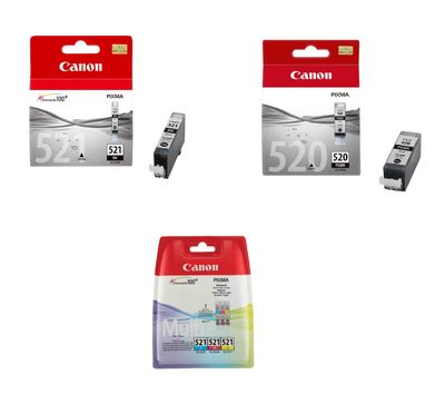 Canon PGI-520BK Black Ink Cartridge Twin Pack - (2932B009AA)