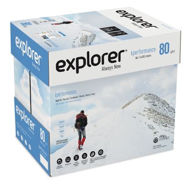 Explorer iPerformance A4 80gsm Printer Paper - 5 Reams - 2,500 Sheets White Copy Paper