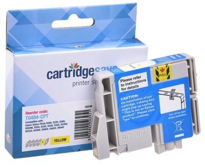Compatible Epson T0484 Yellow Printer Cartridge - (C13T048440 Seahorse)