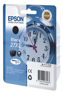 Epson 27XL High Capacity Black Ink Cartridge - (T2711 Alarm Clock)