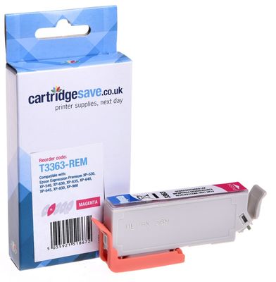 Compatible Epson 33XL Magenta High Capacity Ink Cartridge - (T3363 Oranges)