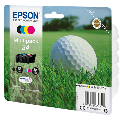 Epson 34 4 Colour Ink Cartridge Multipack - (T3466 Golf Ball)