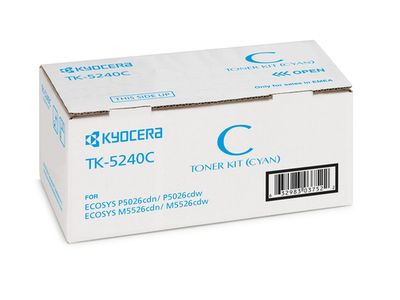 Kyocera TK-5240C Cyan Toner Cartridge (1T02R7CNL0)