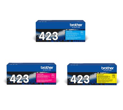 Brother TN-423 High Capacity 3 Colour Toner Cartridge Multipack