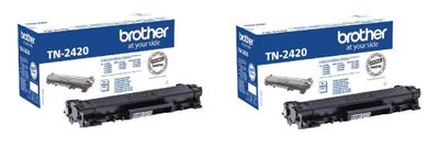 Brother TN2420 High Capacity Black Toner Cartridge Twin Pack 