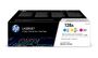 HP 128A 3 Colour Toner Cartridge Multipack - (CF371AM)