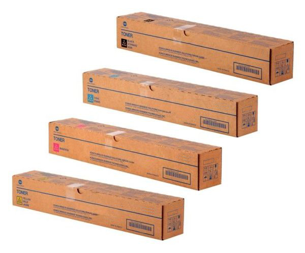 Genuine Konica Minolta TN-328 Toner Cartridges - 4 Colour Konica