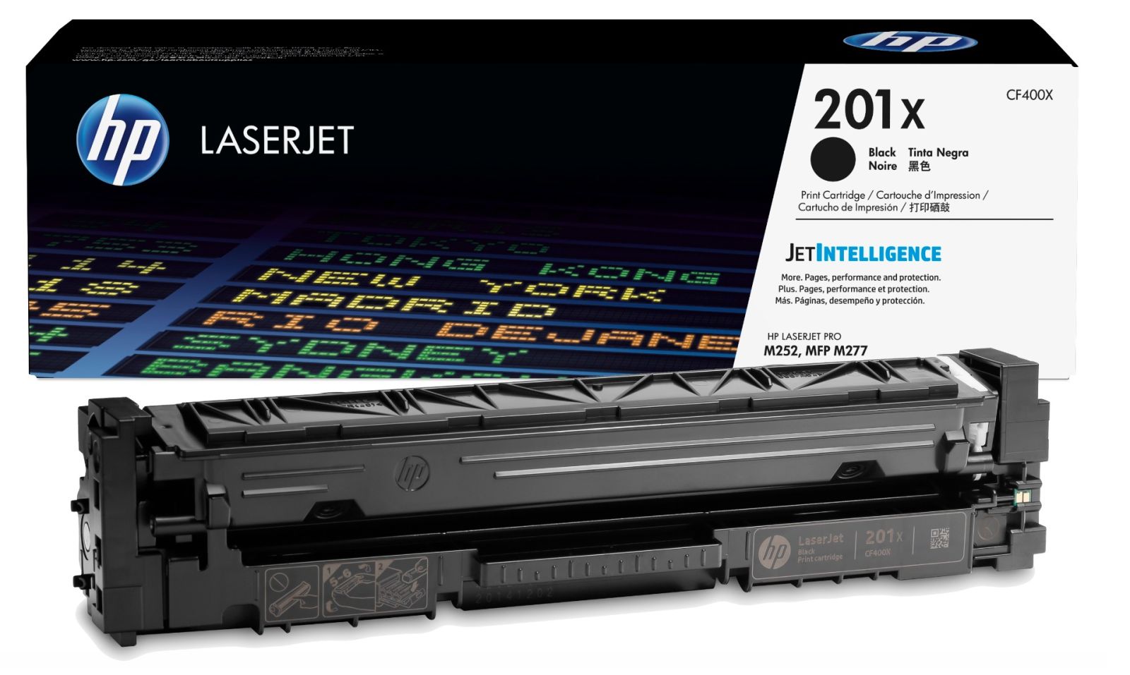 HP 201X High Capacity Black Toner Cartridge CF400X