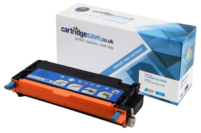 Compatible Xerox 113R00723 High Capacity Cyan Toner Cartridge