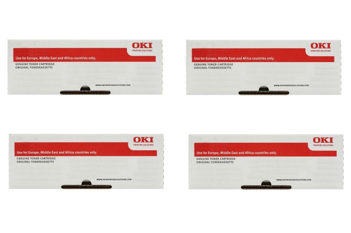 Oki 4484451 4 Colour Toner Cartridge Multipack