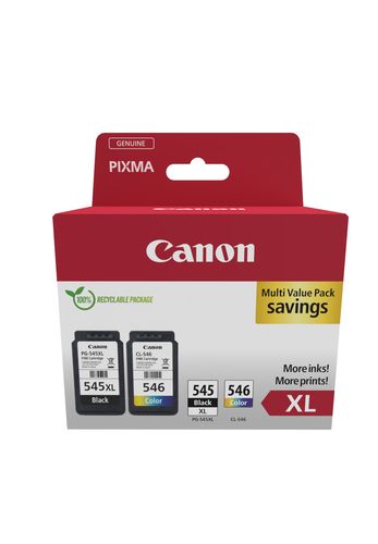 Canon PG-545XL/CL-546 Black & Tri-Colour Ink Cartridge Multipack (8286B012)