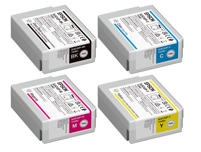 Epson C13T52M 4 Colour Ink Cartridge Multipack - (SJIC42P-BK/C/M/Y)