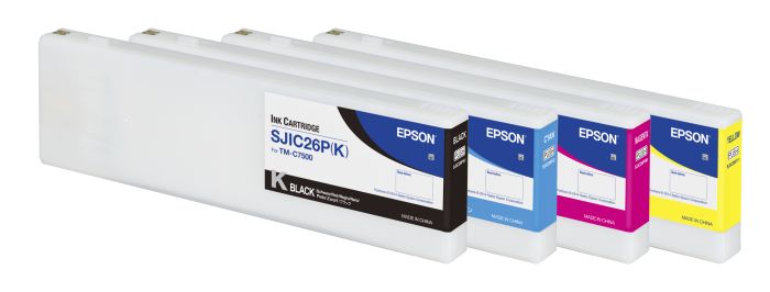 Epson SJIC26P 4 Colour Ink Cartridge Multipack - (C33S020618/C33S020619/C33S020620/C33S020621)