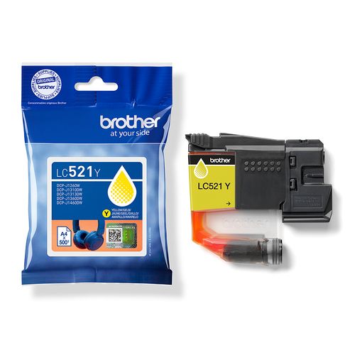 Brother LC-521Y Yellow Ink Cartridge