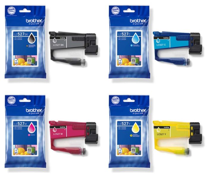 Brother LC-527 4 Colour Ink Cartridge Multipack