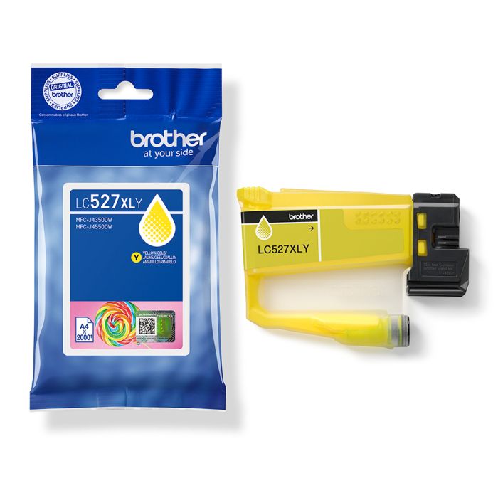 High Capacity Brother Yellow LC527XLY Ink Cartridge	