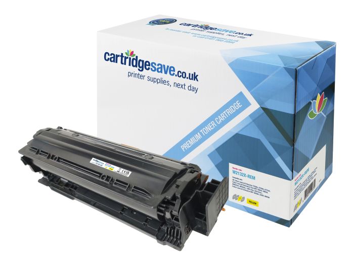 Compatible HP 213X High Capacity Yellow Toner Cartridge - (W2132X)