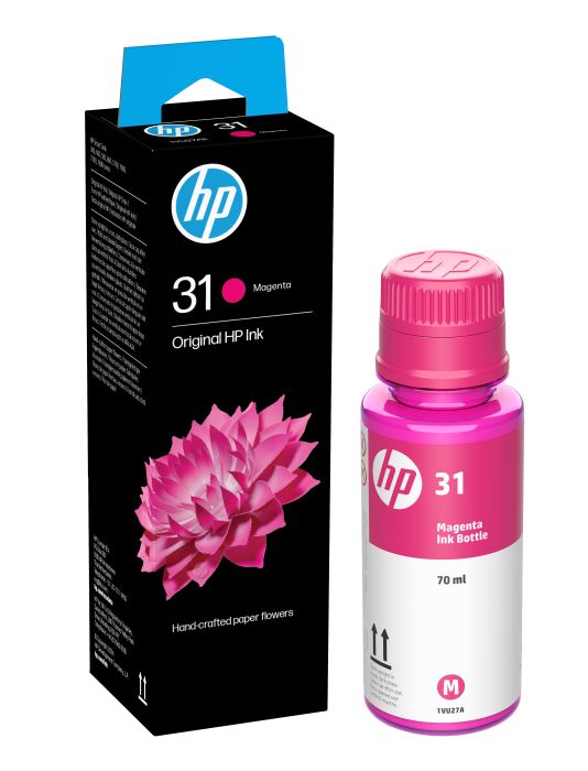 HP 31 Magenta Ink Bottle - (1VU27AE)