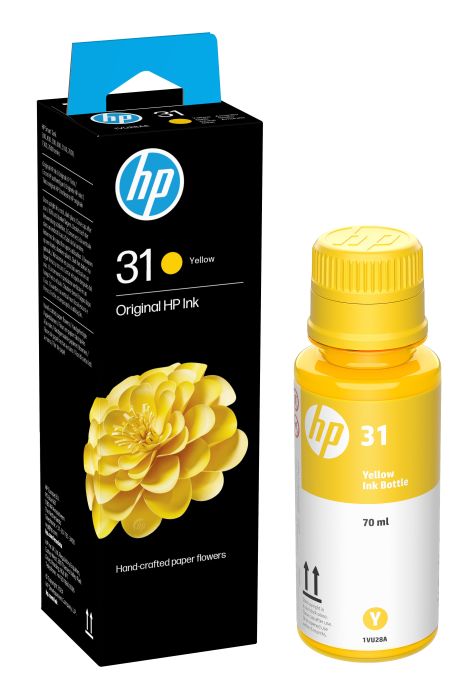 HP 31 Yellow Ink Bottle - (1VU28AE)