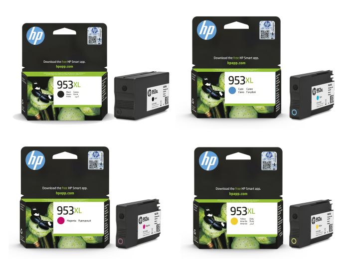 HP 953XL 4 Colour High Capacity Ink Cartridge Multipack (3HZ52AE)