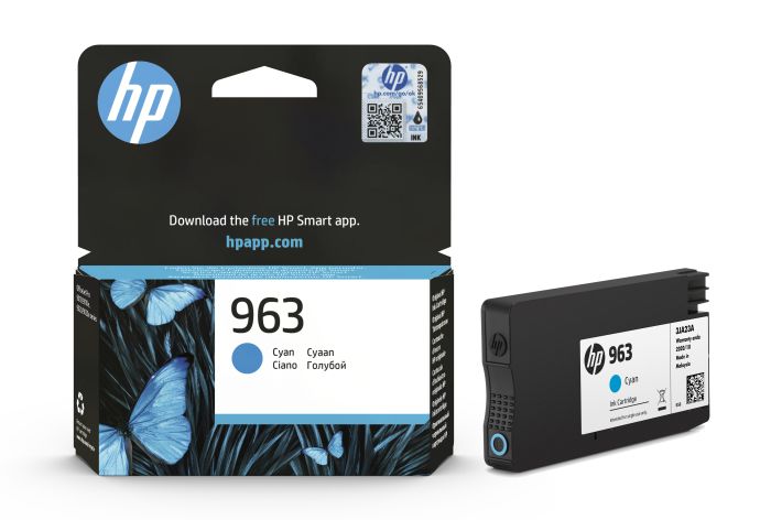 HP 963 Cyan Ink Cartridge (3JA23AE)