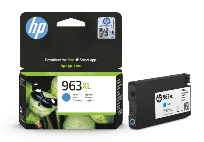 HP 963XL High Capacity Cyan Ink Cartridge (3JA27AE)