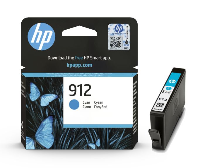 HP 912 Cyan Ink Cartridge - (3YL77AE)