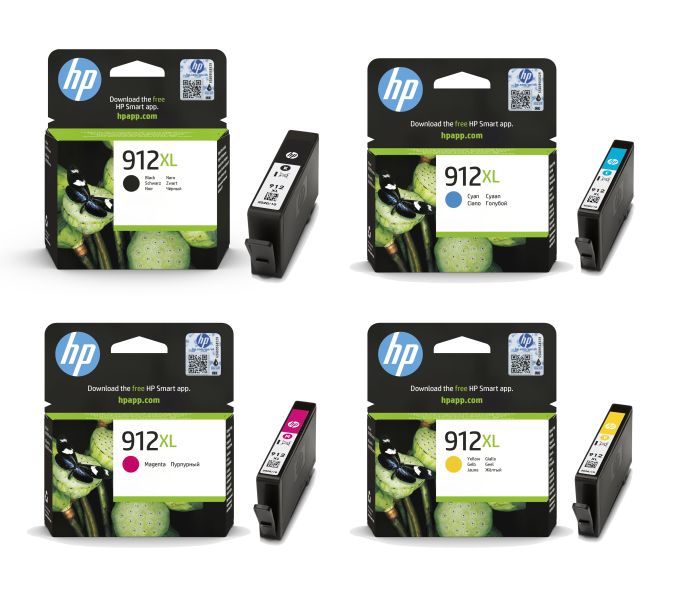 HP 912XL High Capacity 4 Colour Ink Cartridge Multipack (3YP34AE)