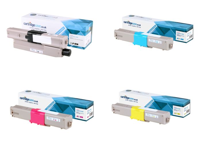 Compatible Oki 444697 High Capacity 4 Colour Toner Cartridge Multipack 