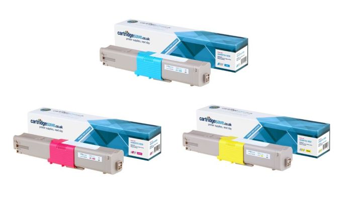 Compatible Oki 4446972 High Capacity 3 Colour Toner Cartridge Multipack