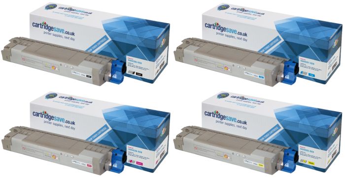 Compatible OKI 4484450 4 Colour Toner Cartridge Multipack