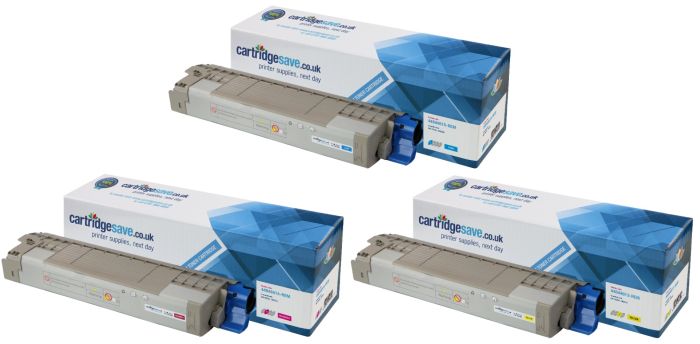 Compatible OKI 4484461 3 Colour Toner Cartridge Multipack