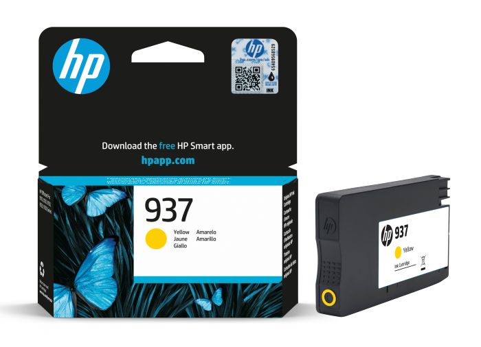 HP 937 Yellow Ink Cartridge - (4S6W4NE)