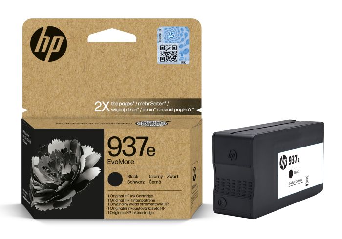 HP 937e EvoMore High Capacity Black Ink Cartridge - (4S6W9NE)