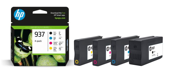 HP 937 4 Colour Ink Cartridge Multipack - (6C400NE)