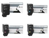 Lexmark 71C0H 4 Colour Toner Cartridge Multipack